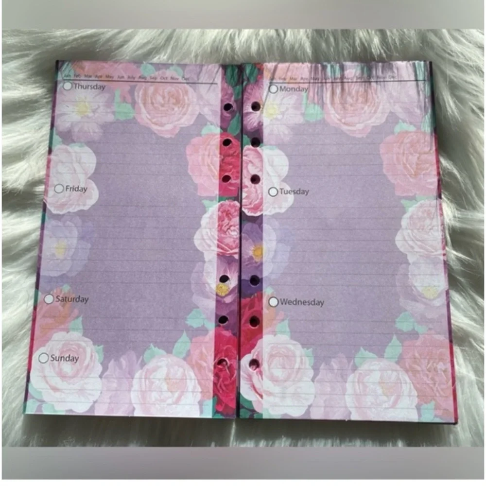 NWOT Agenda PLANNER Faux Leather DUSTY ROSE